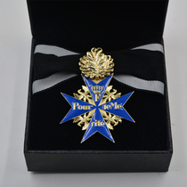 Iron Cross World War I Prussian Empire Rommel Blue Marx Medal for Valor and Meritorious Service