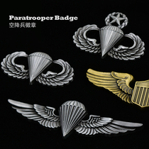 World War II US Army Air Forces Paratroopers Airborne Flying Road Badge Medal Medal