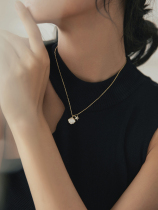 Sweater chain sterling silver necklace 2020 new female light luxury niche design sense choker simple temperament accessories