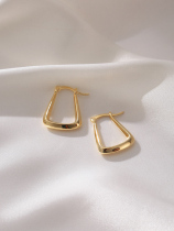 Temperament earrings high-grade earrings simple niche French earrings 2021 New Tide retro harbor wind earrings female