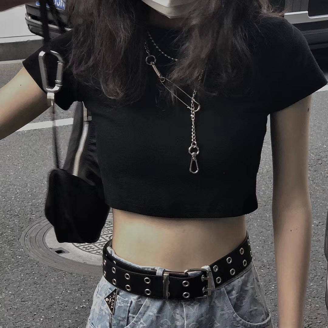 美伢 原创设计 机能铁环装饰 黑色腋下包麻将包百搭单肩手提包