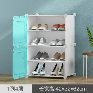 鞋柜简易经济型多层防尘家用省空间宿舍用门口组装收纳实木鞋架子