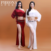 Goddesss new clothes 2020 new adult belly dance practice clothes sexy gold velvet fabric autumn and winter suit X32