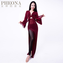 Goddesss new clothes 2020 new belly dance practice clothes show costumes autumn and winter fairy suits X76