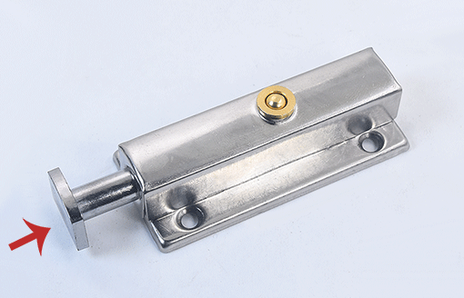 自动弹簧插销46寸插销锁卫生间门窗门栓家用工业用不锈钢弹簧插