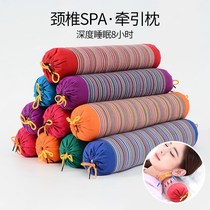 Buckwheat skin Cassia cervical spine pillow Special small pillow for single sleep Cylindrical strong spinal repair hard pillow to help sleep