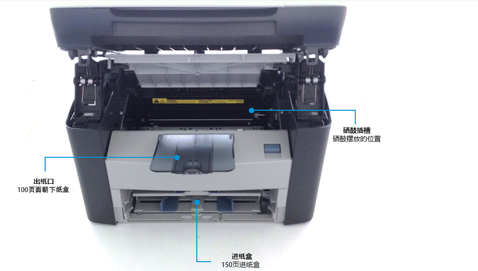 惠普m1005黑白激光打印机一体机家用复印扫描多功能a4办公hp1005