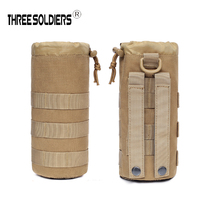 Military fan style camouflage MOLLE waist hanging pot bag mountaineering hiking outdoor water bottle set cycling camping multi-purpose bag