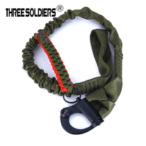 Outdoor tactical mission weaving survival rope quick release seal safety rope CS military fans decorative lanyard