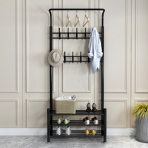 Simple coat rack bedroom porch hangers living room hanging bag shoe rack combination home floor hangers shoe cabinet integrated