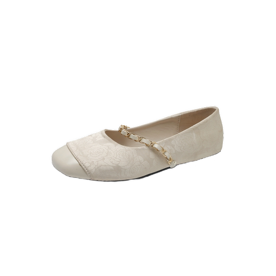 Gentle ballet shoes flat shoes French retro soft sole silver new Chinese red single shoes spring small fragrance style women's shoes
Gentle ballet shoes flat shoes French retro soft sole silver new Chinese red single shoes spring small fragrance style women's shoes