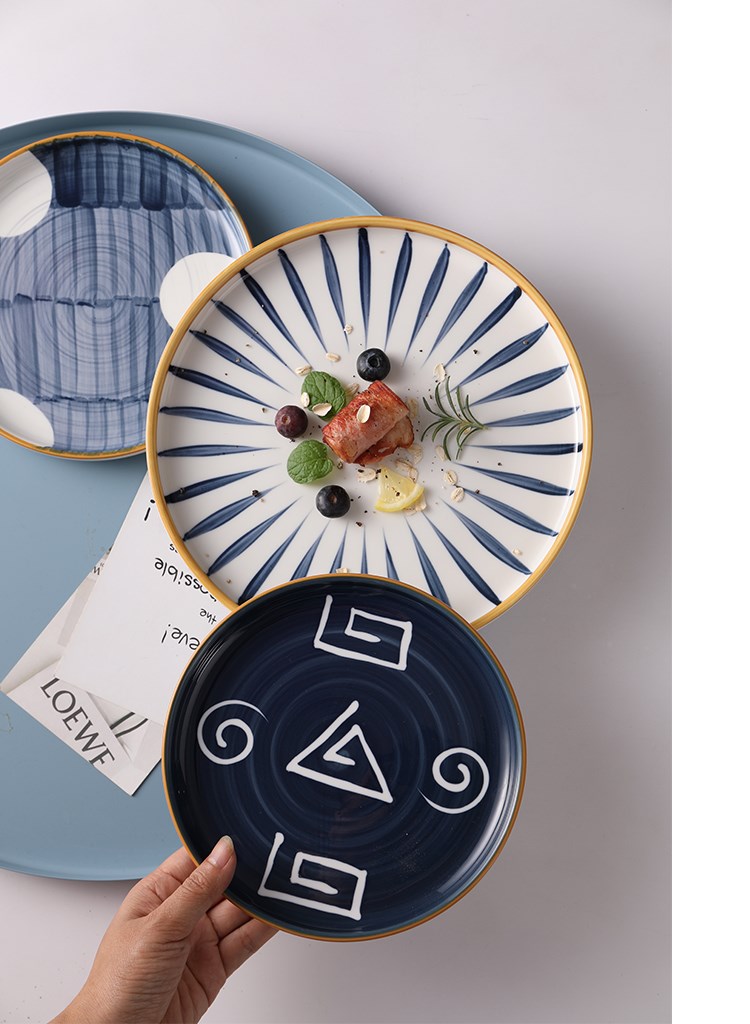 食堂创意简约餐具造型轻便高档个性彩色多功能花样漂亮日料餐盘