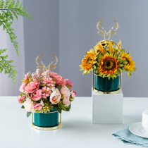 Creative modern minimalist home living room New Chinese New Year decorations wedding Joe relocating room arrangement emulation fake floral swing piece