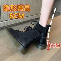 Martin Boots Woman Summer Thin short boots Summer breathable mesh Gauze Women Boots 100 Heightening Net Boots Hollowed-out Boots Female