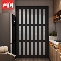Painting room aluminum magnesium alloy folding door Sliding door Invisible toilet door Corner folding door Glass door sliding door customization