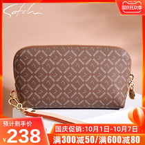 Shachi handbag womens long zipper wallet ladies multi-function print handbag Joker fashion personality Tide womens bag