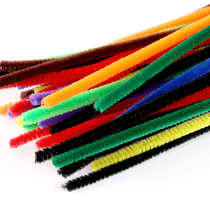 Hair root kindergarten DIY handmade flower material Parent-child children creative Meilao toy color twist stick