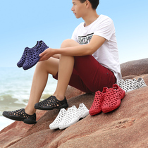 2021 new mens slippers non-slip shoes Korean cave shoes summer breathable sandals casual couple shoes