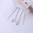 Japan and South Korea's fresh and cute moon cat ear earry female S925 Pure Tremella Forest Forest Japan and South Korea's fresh and cute moon cat ear earry female S925 Pure Tremella Forest Forest