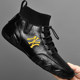 Broken code clearance special men's sports casual leather shoes high-top plus velvet warm leather British style all-match shoes for men Broken code clearance special men's sports casual leather shoes high-top plus velvet warm leather British style all-match shoes for men
