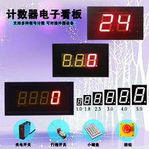 Automatic counter electronic kanban switch signal infrared sensor acquisition RS485 communication LED digital tube