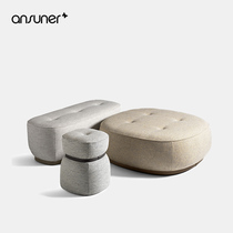Ai Shang ansuner designer stool Nordic creative home living room bedroom dressing stool fabric leather shoe stool