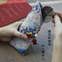 Myopia glasses storage bag Maple hand-designed sun glasses bag sunglasses bag and wind system
