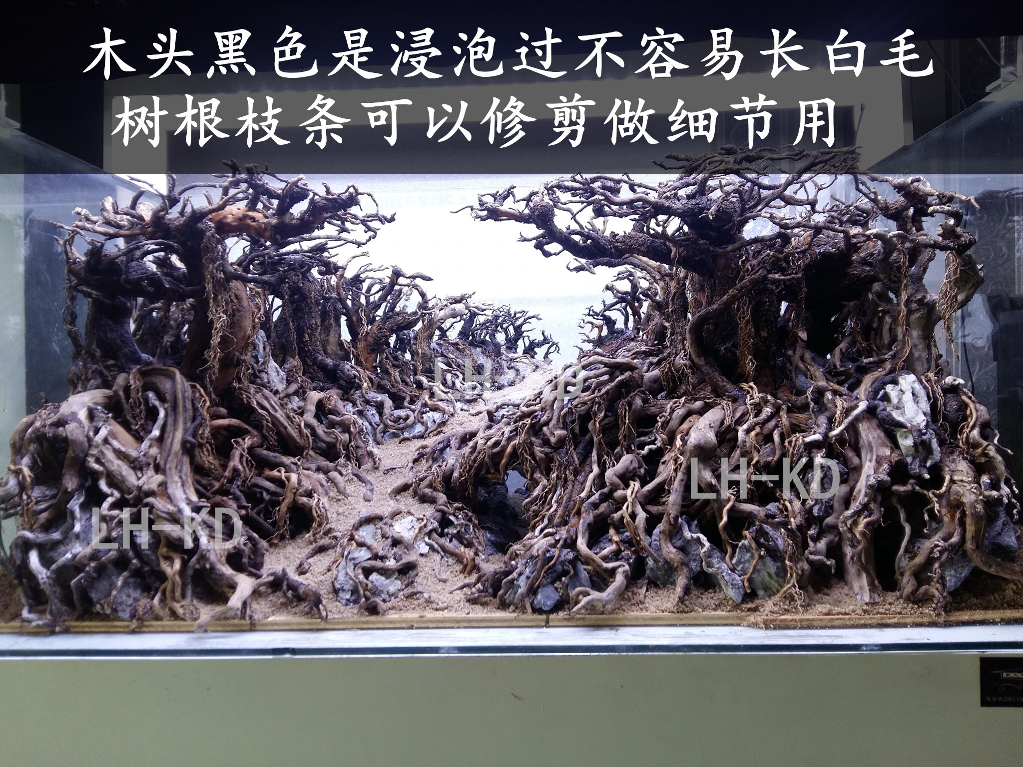 巴西沉木杜鹃根骨架套餐水草沉木莫斯树鱼缸水族箱