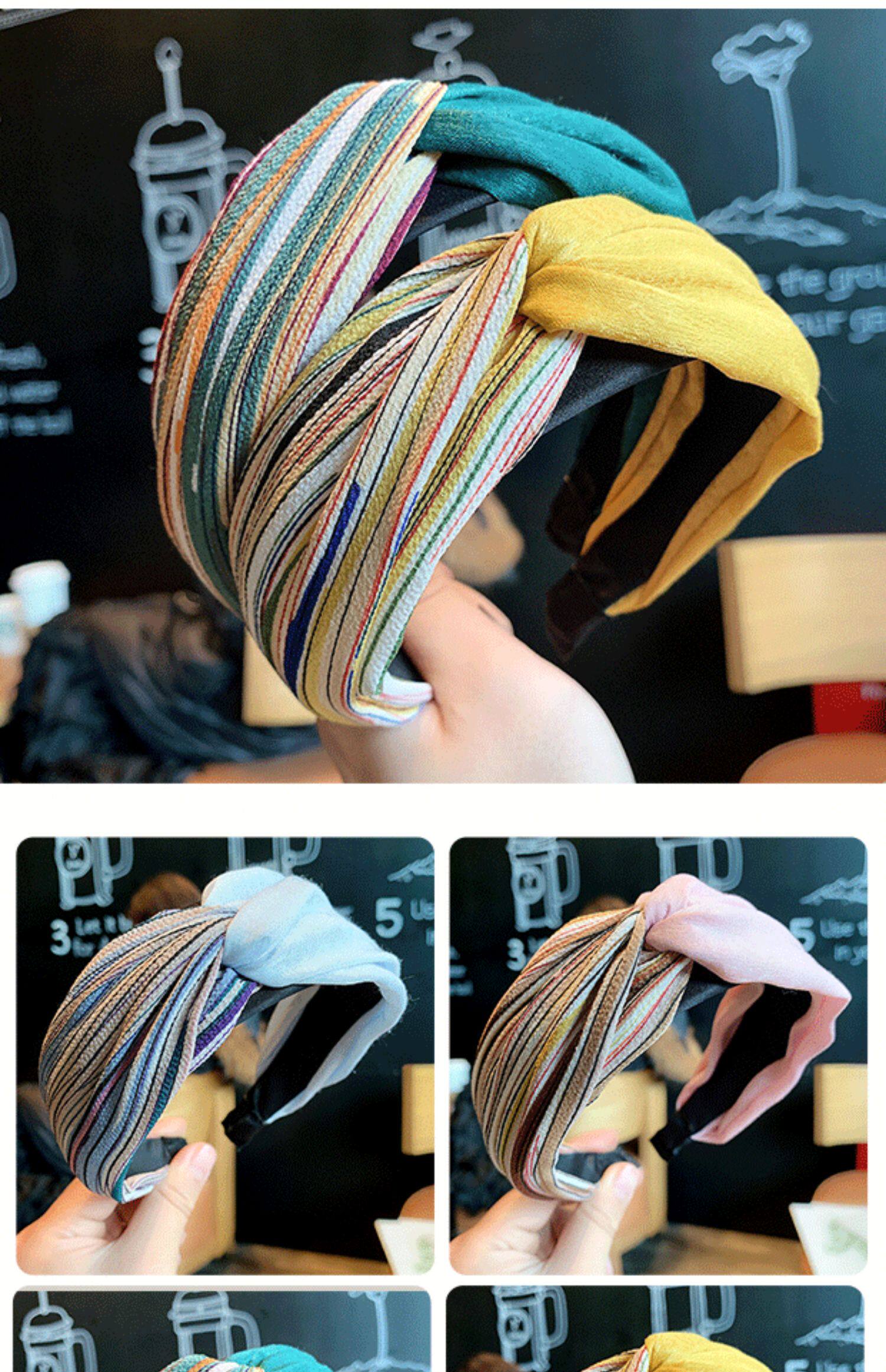 买二送一!防滑发卡网红压发头箍