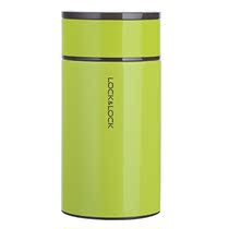 Stainless steel stewing pot insulation bucket Student insulation bento lunch box Hot porridge bucket stewing beaker green 1L