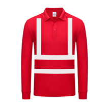 Reflective T-shirt Long Sleeve Traffic Safety Clothing for Men and Women Managers Work Clothing for Construction Site Engineering Construction Work Clothing