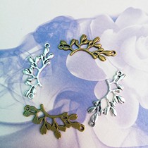 Hollowed-out alloy branch hanging sheet A23 hair decoration DIY material accessories bar TOLOLITA HANDMADE METAL ORNAMENT