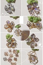 Free Home Zircons Stone Drill Buttoned Floral Disc Hangings A76 Hair Accessories DIY Alloy Material Accessories Bar TOLOLITA NECKLACE