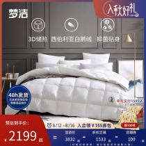 Mengjie home textile Yaoji cotton 95 % white velvet is 80 lock temperature down duvet thick core