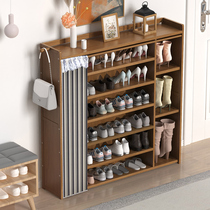 Shoe shelf simple door home bedroom good-looking new 2021 explosion-proof shoe cabinet multi-layer dust-proof storage artifact
