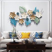 American living room sofa light luxury metal background wall creative pendant bedroom wall pendant decoration wrought iron wall decoration