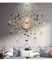 Modern home clock Nordic simple living room personality creative clock atmospheric fashion practical restaurant mute Bell ornaments