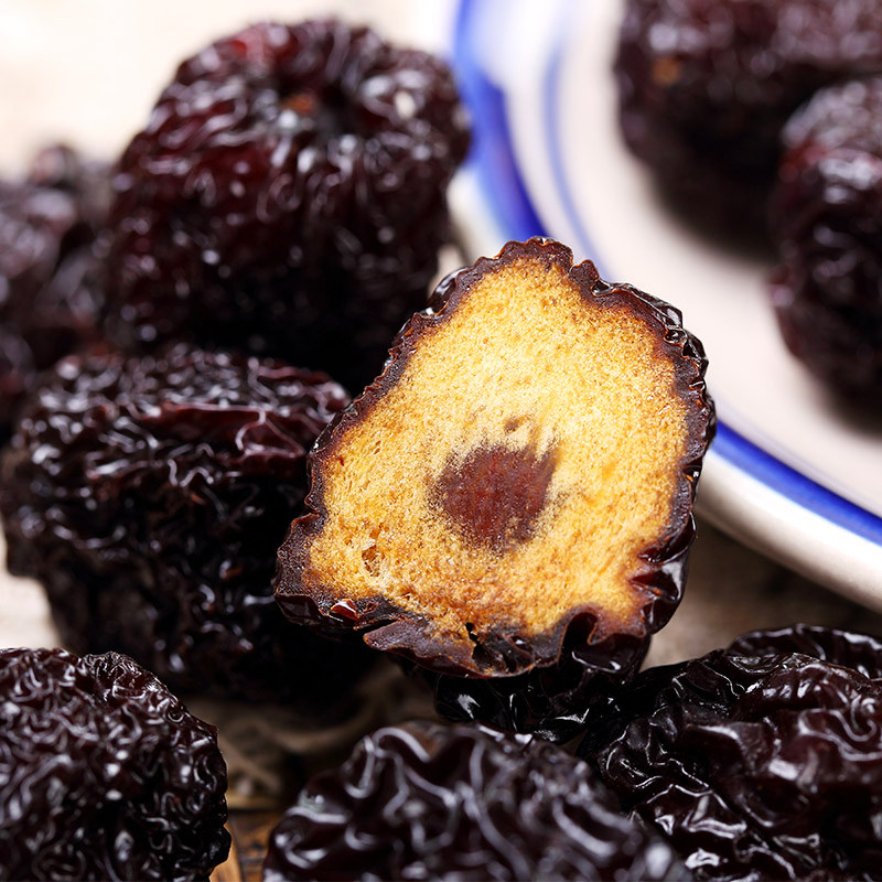 鑫仁和圆形黑枣大乌枣500g袋陕西特产紫晶黑枣干非新疆特级红枣子