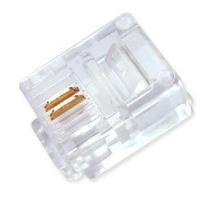 Yonglian pure copper sheet 6P2CRJ11 Phone crystal head 2 core telephone line with two core crystal heads