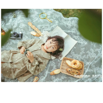 NIS Wind Baby Outside View Photo Props Movie items Childrens photography Background lace tablecloth
