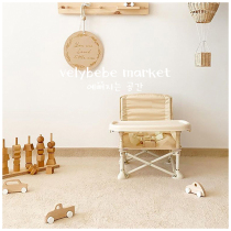 Ins South Korea Hominin Children Portable Foldable Dining Chair Outdoor Beach Chair Sub Photography Photo Props