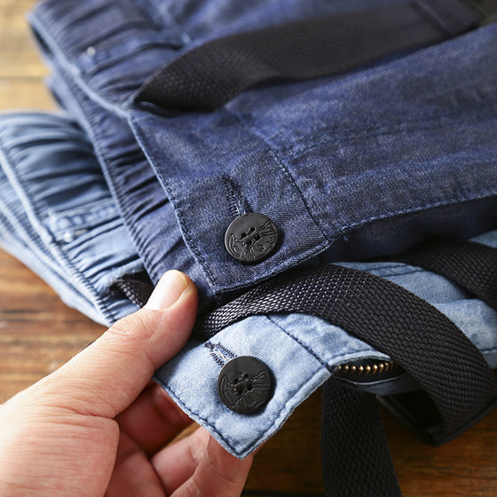 Belt! Foreign trade men's tail products for summer ultra-thin loose tines breathable cool denim shorts elastic waist trend
Belt! Foreign trade men's tail products for summer ultra-thin loose tines breathable cool denim shorts elastic waist trend