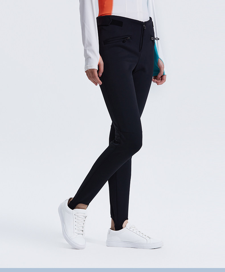 tittallon体拓滑雪裤女冬季保暖修身显瘦防风防水双板滑雪服雪裤