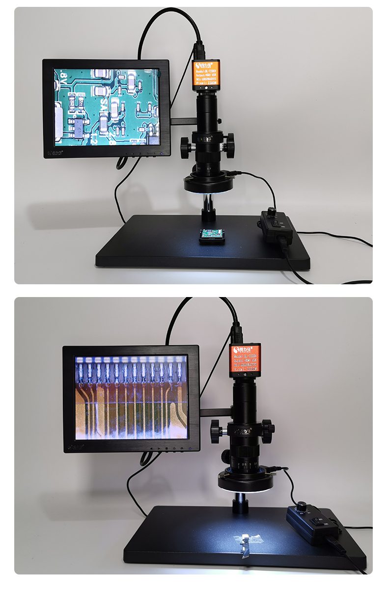 电子显微镜高清数码视频高倍可变焦放大补光手机维修2300万像