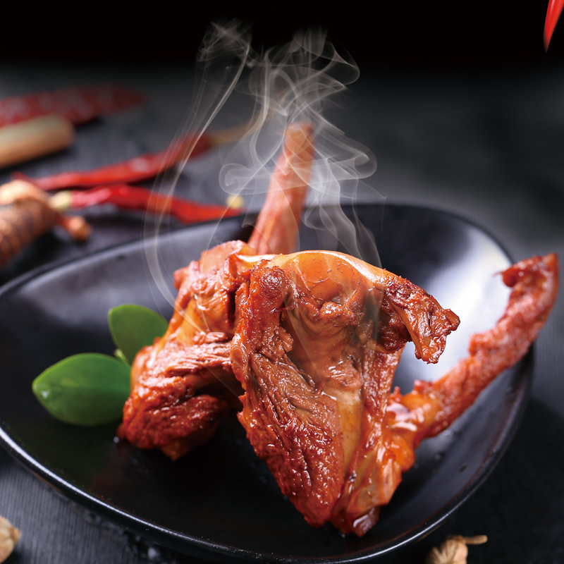 鲁丫头酱香麻辣卤味鸭锁骨货肉零食小吃真空独立包装即零食山东特