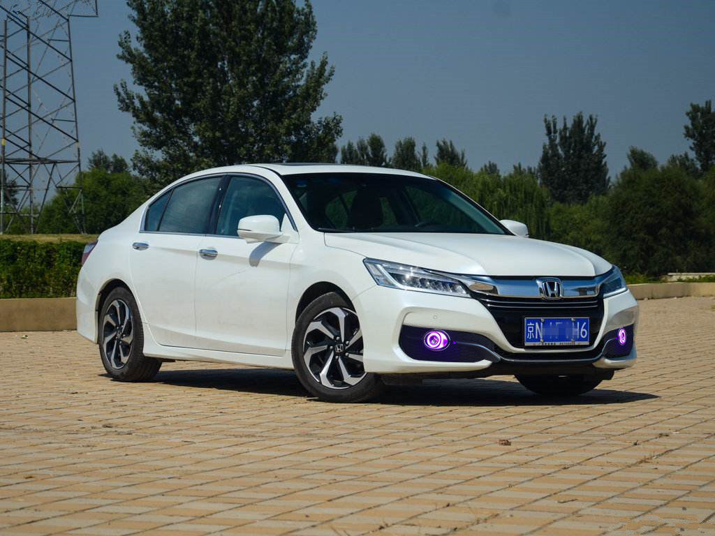 16 17款雅阁9九代雅阁9.5改装日行灯led天使眼透镜前雾灯总成雅阁