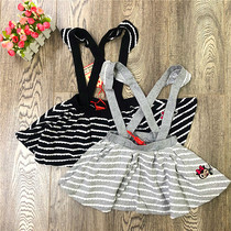 Attachments MILIBAM rice class childrens clothing MBWM62342K spring and summer lively cotton dress strap skirt