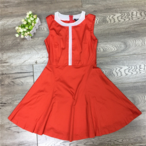 Attachment P series PROW62502M fashion exquisite stripes sleeveless slim waist dress long
