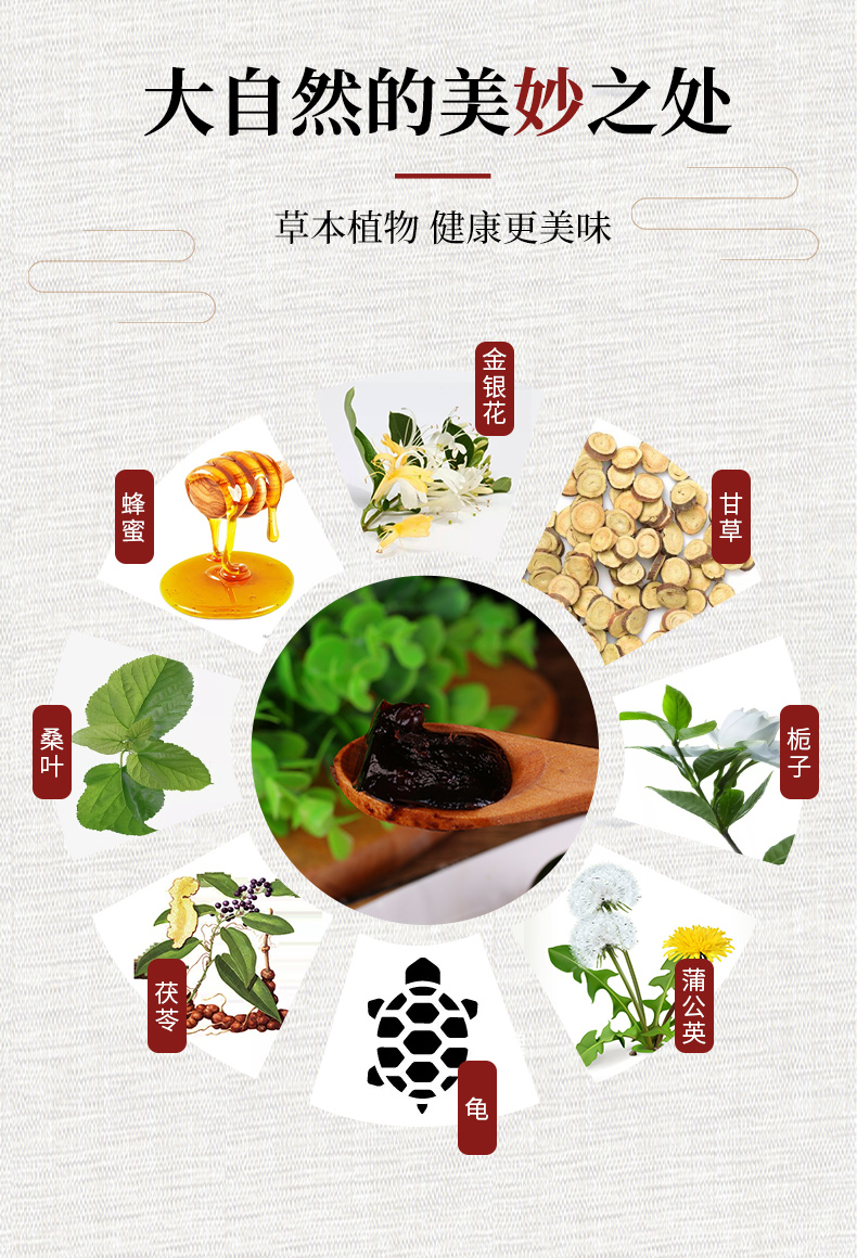 【潘高寿】龟苓膏即食小果冻1kg