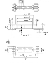 EDR2610 transformer magnetic core skeleton upright 5 5 L foot SYT-2601
